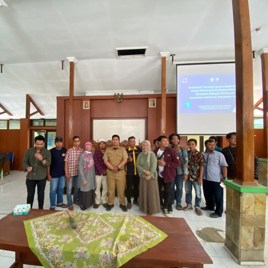 Atasi Stunting Kecamatan Adiwerna, Mahasiswa KKN Undip Sosialisasikan Stunting Kepada Karang Taruna